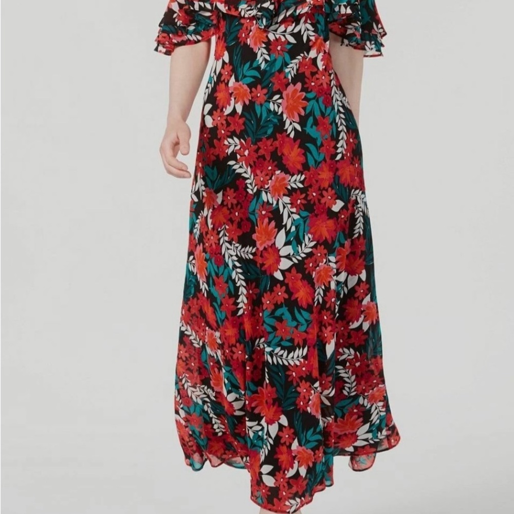 Calvin Klein Floral Dress with Vibrant Accents
